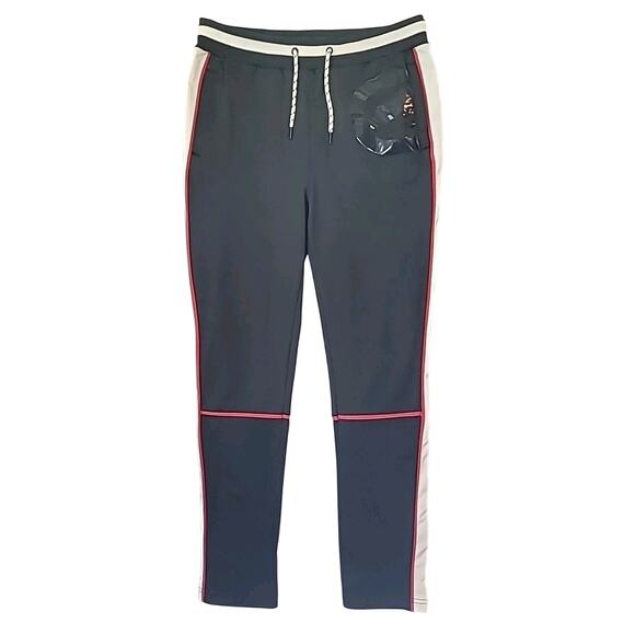 Vintage Marc Ecko Unltd Sweatpants Men’s L Black Red Rhino Logo - Picture 1 of 11